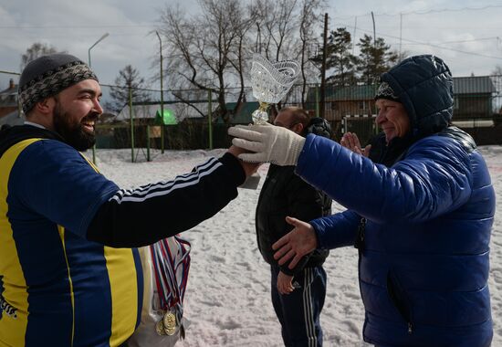 Snow futsal in Novosibirsk