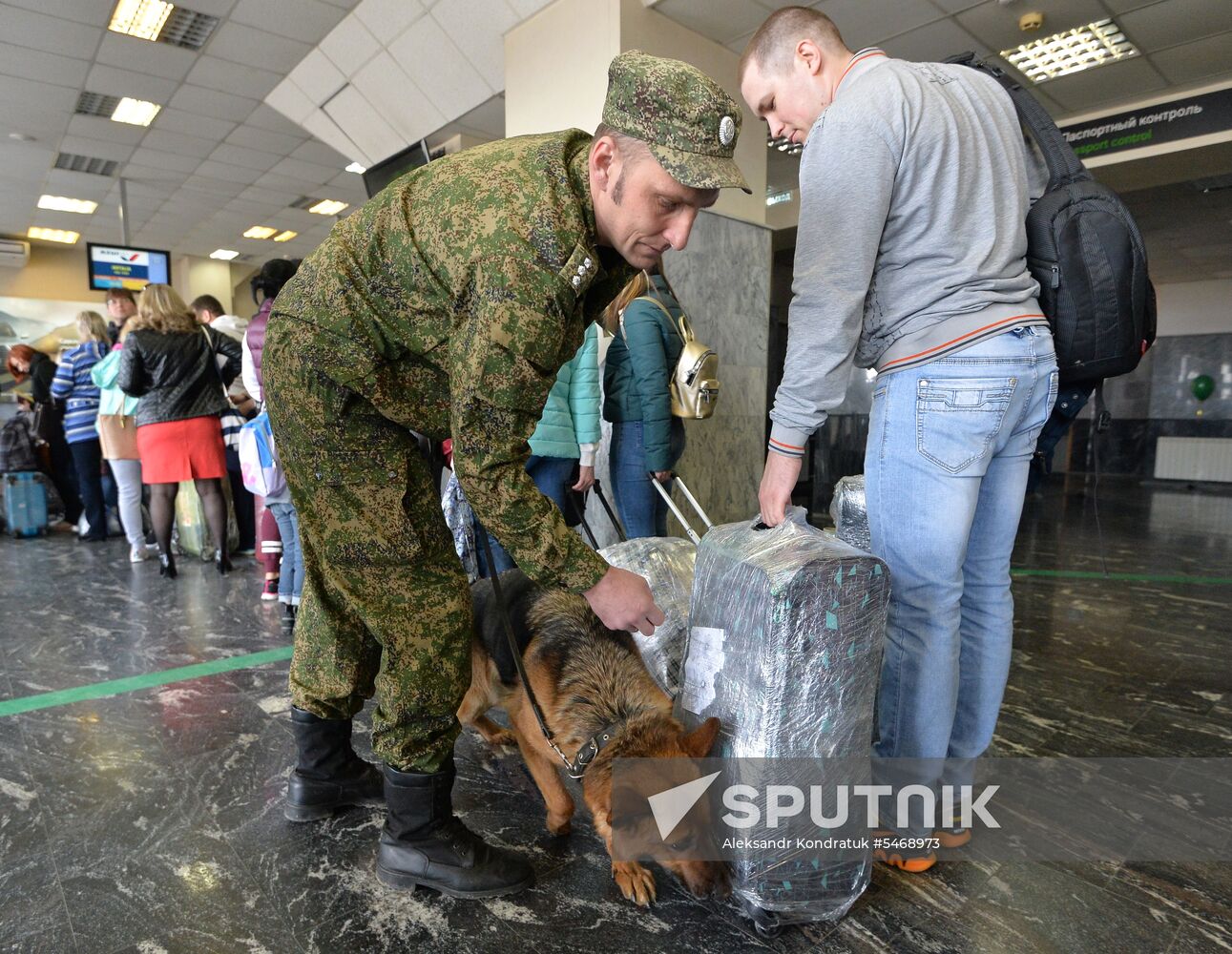 Customs at Balandino Airport in Chelyabinsk