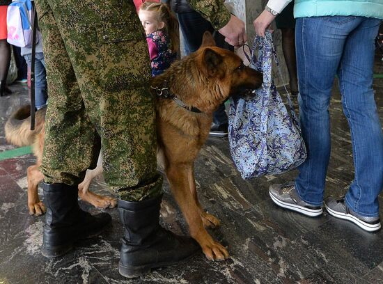 Customs at Balandino Airport in Chelyabinsk