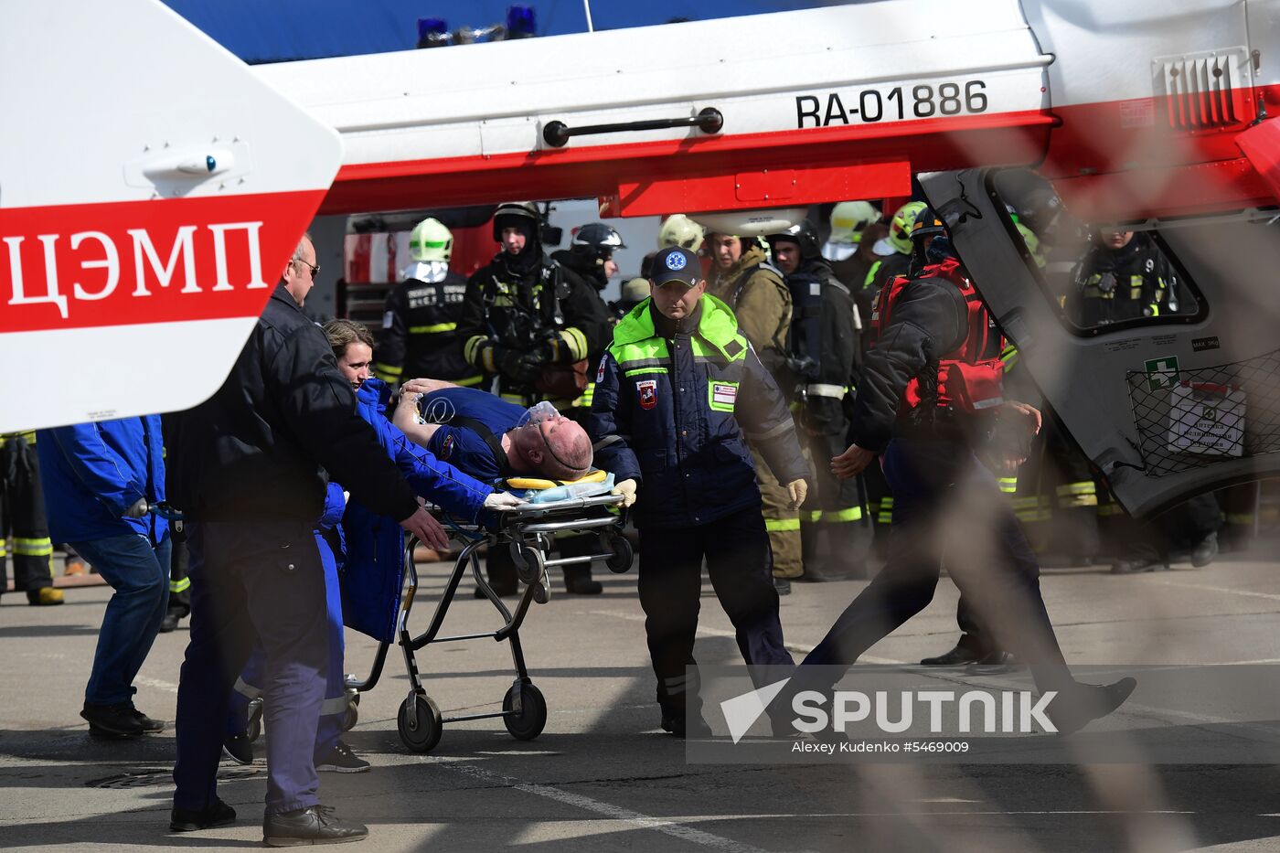 Fire at Persei shopping mall in Moscow