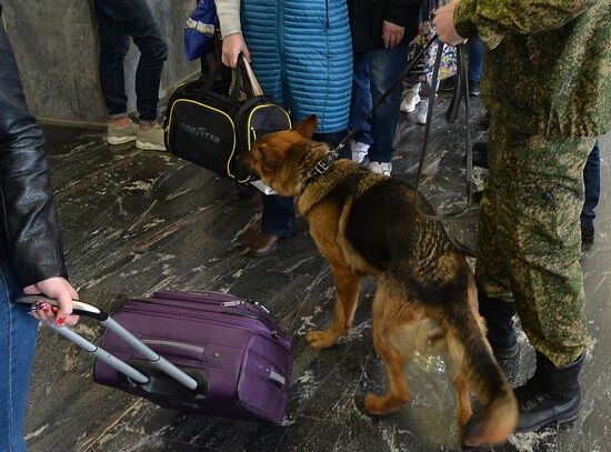 Customs at Balandino Airport in Chelyabinsk