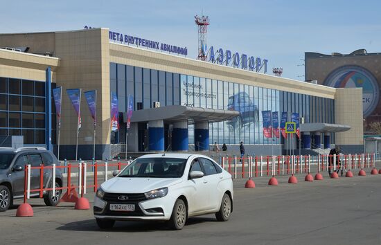 Customs at Balandino Airport in Chelyabinsk