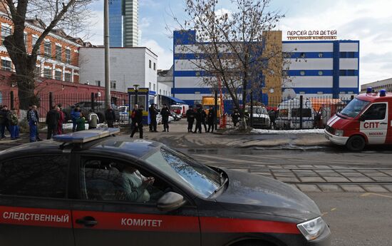 Fire at Persei shopping mall in Moscow