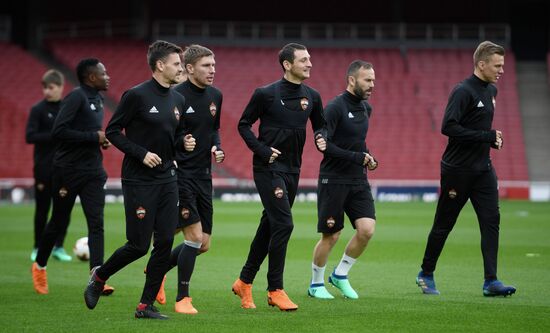 Football. UEFA Europa League. CSKA holds training session