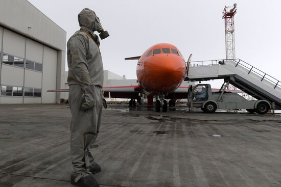 Drill at Kazan Airport
