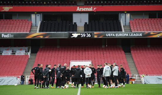 Football. UEFA Europa League. CSKA holds training session
