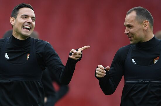 Football. UEFA Europa League. CSKA holds training session