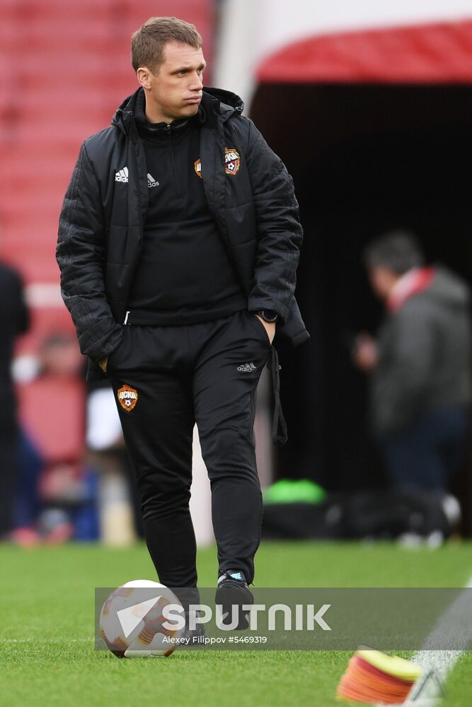 Football. UEFA Europa League. CSKA holds training session