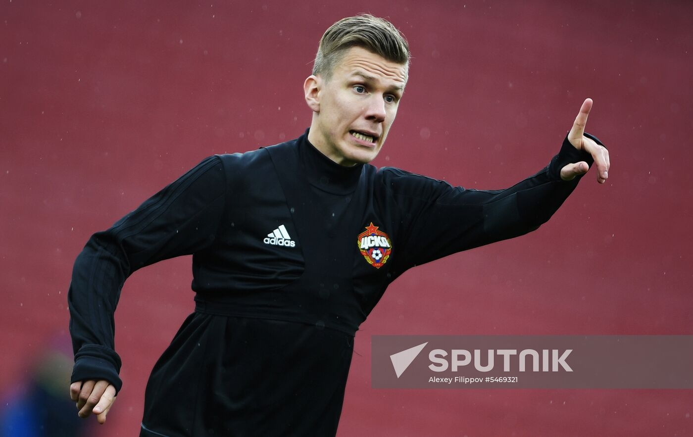 Football. UEFA Europa League. CSKA holds training session