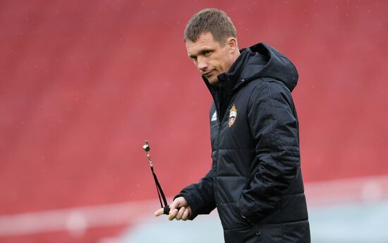 Football. UEFA Europa League. CSKA holds training session