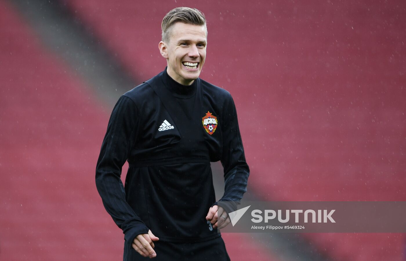 Football. UEFA Europa League. CSKA holds training session