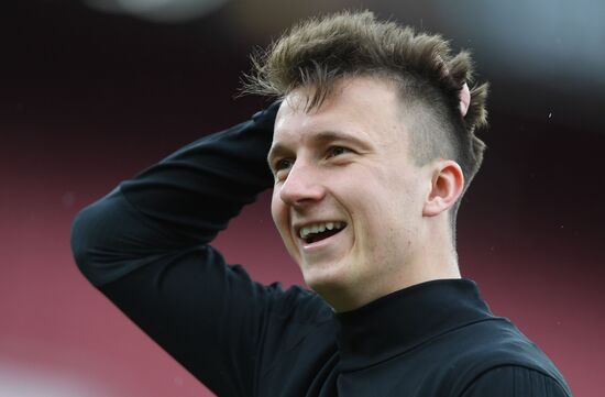 Football. UEFA Europa League. CSKA holds training session
