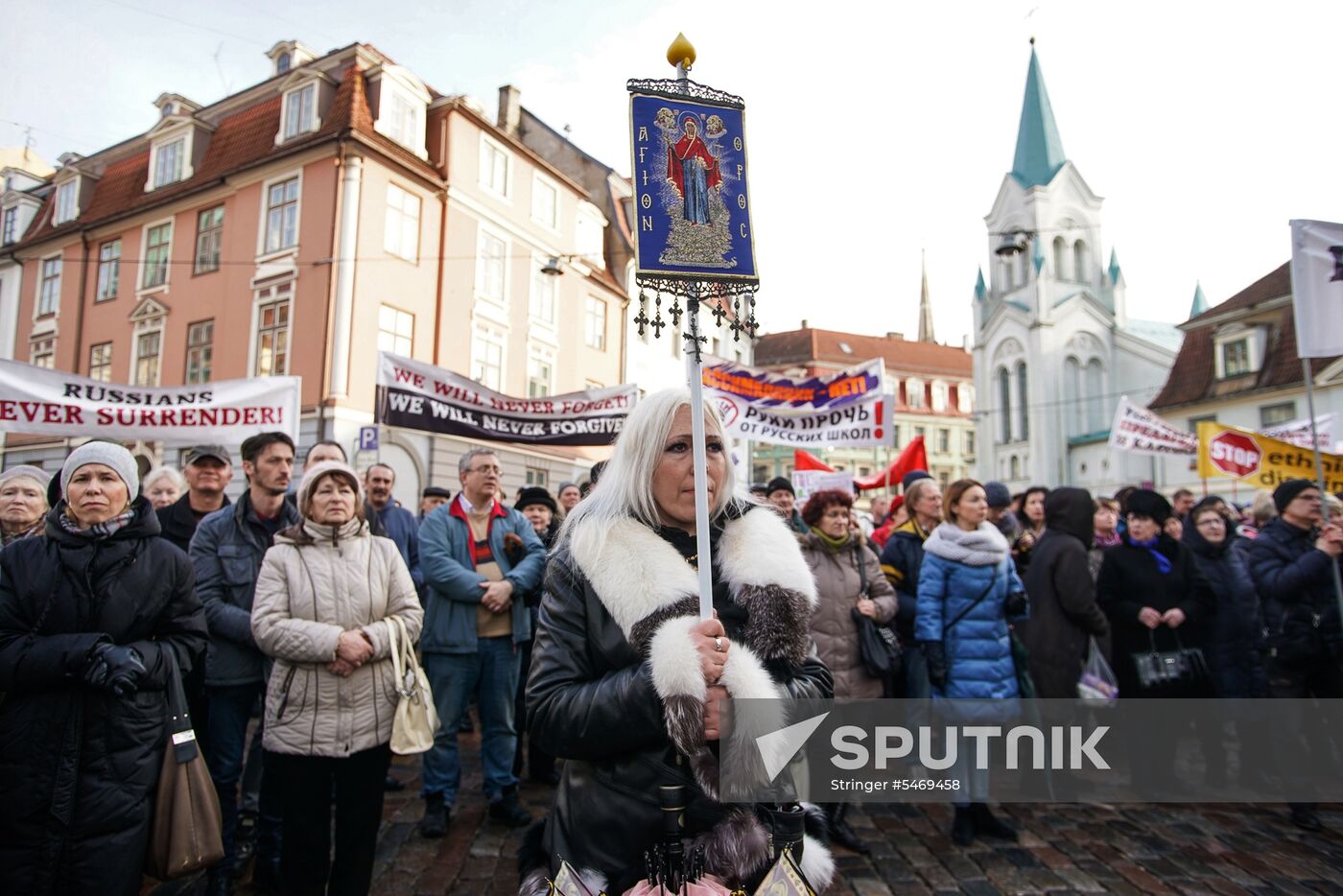 Angry Parents' March in Riga