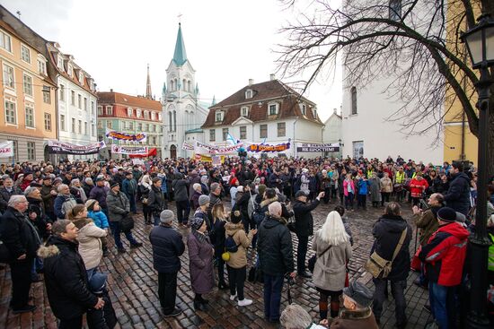 Angry Parents' March in Riga
