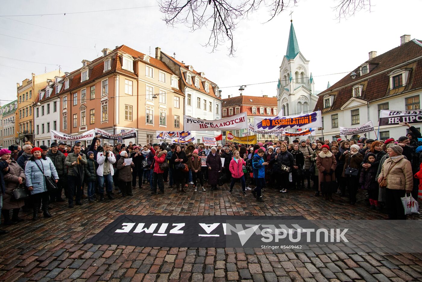 Angry Parents' March in Riga