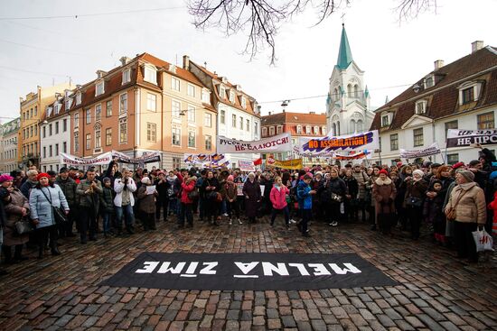 Angry Parents' March in Riga