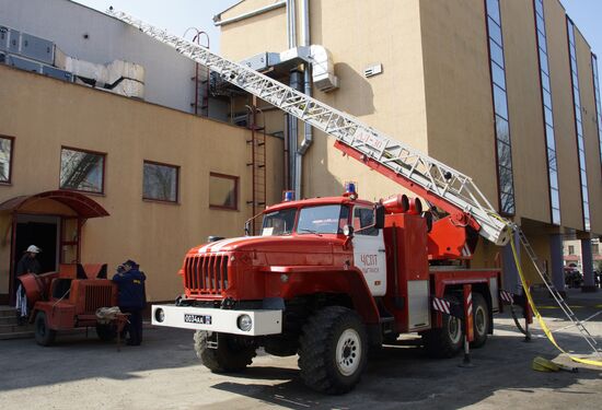 Special tactical drill of LPR Emergencies Ministry