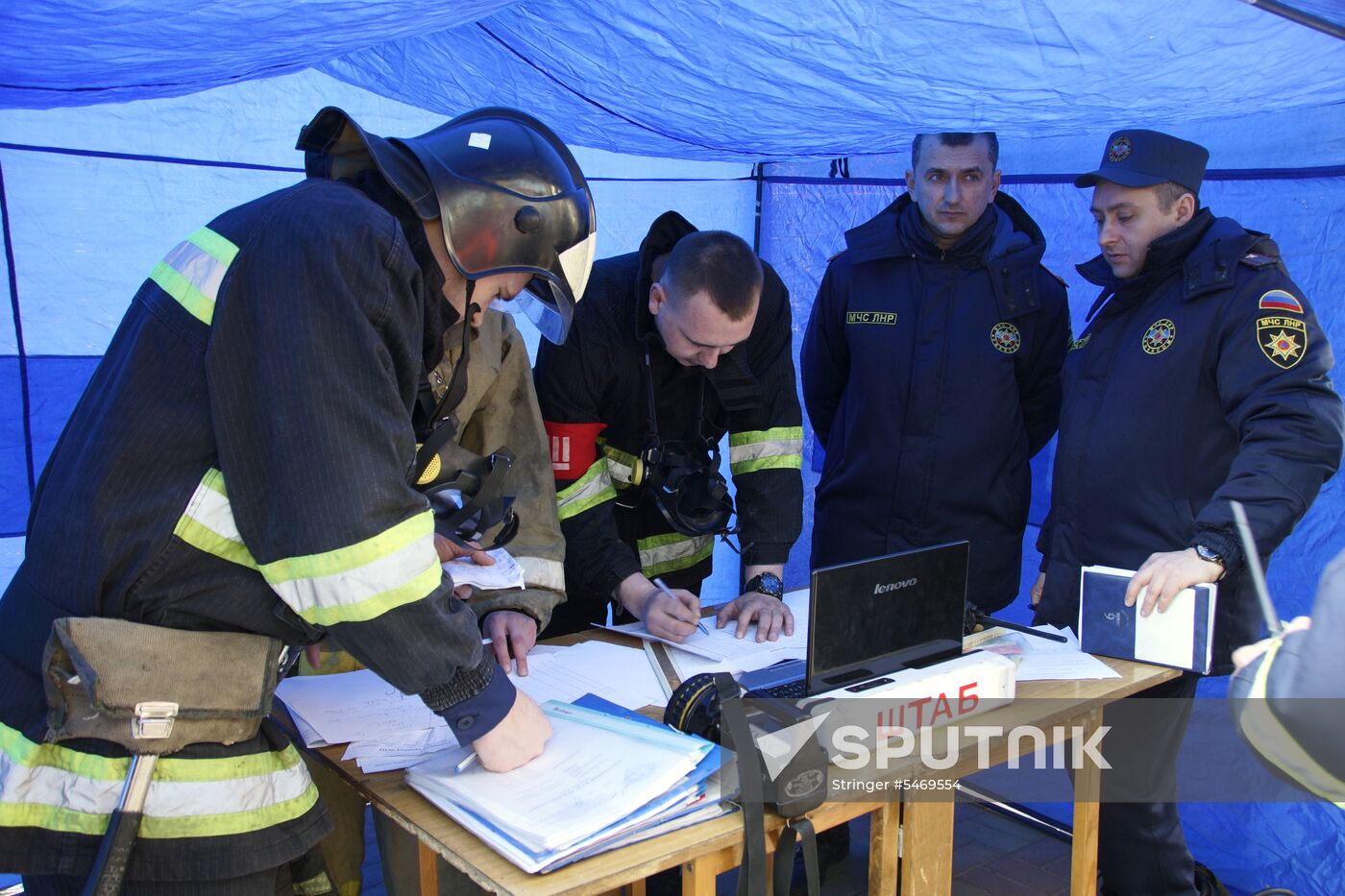 Special tactical drill of LPR Emergencies Ministry