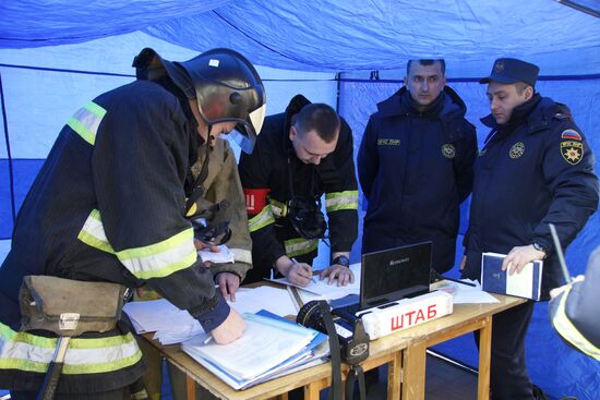 Special tactical drill of LPR Emergencies Ministry