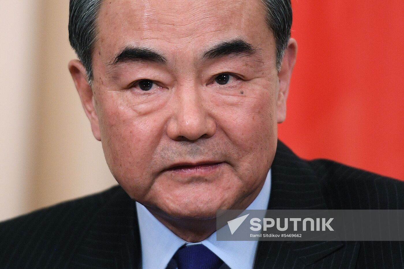 Meeting of Russian and Chinese Foreign Ministers Sergei Lavrov and Wang Yi