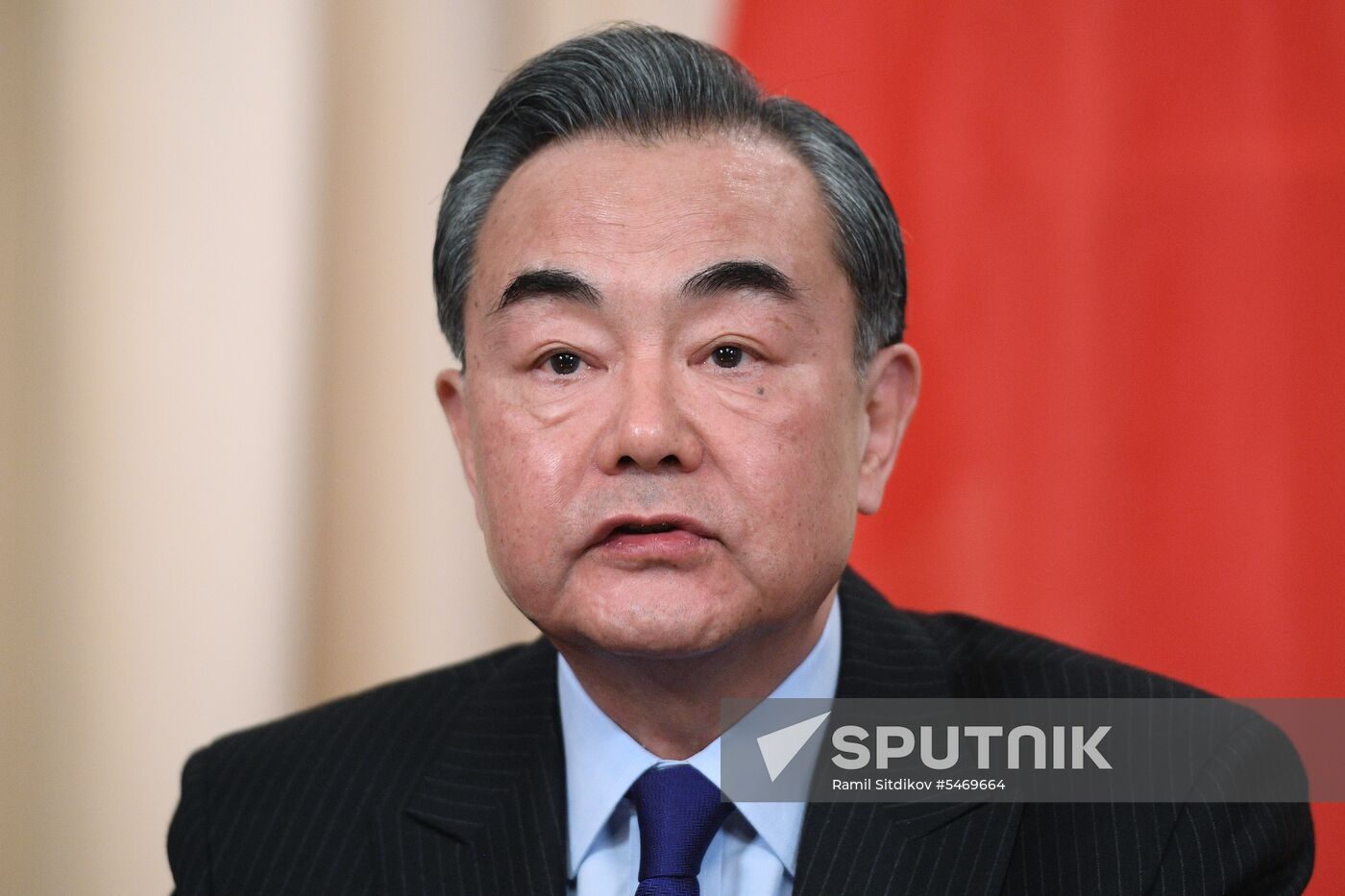 Meeting of Russian and Chinese Foreign Ministers Sergei Lavrov and Wang Yi