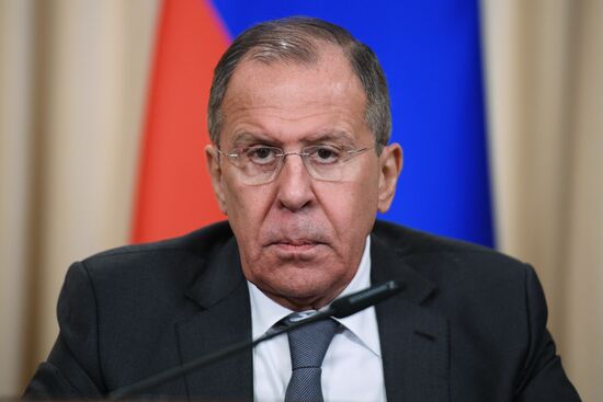 Meeting of Russian and Chinese Foreign Ministers Sergei Lavrov and Wang Yi