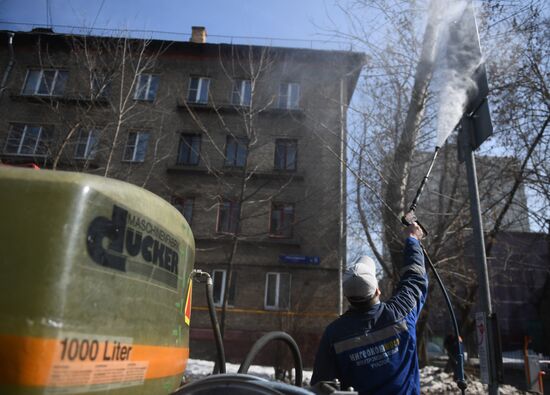 Spring cleaning in Moscow's south-east