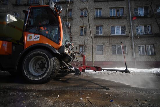 Spring cleaning in Moscow's south-east