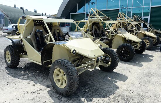 Tests of combat buggies in Gudermes