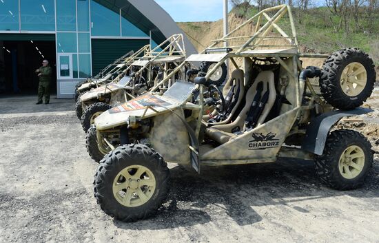 Tests of combat buggies in Gudermes