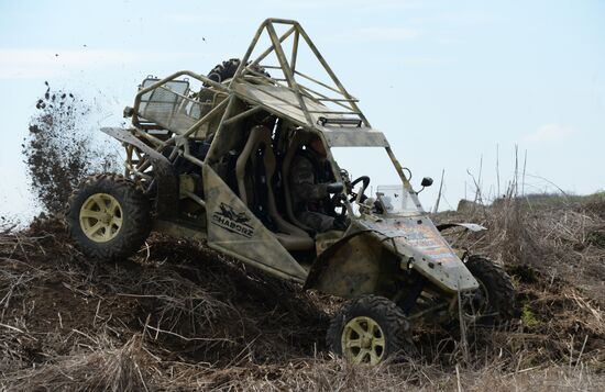 Tests of combat buggies in Gudermes