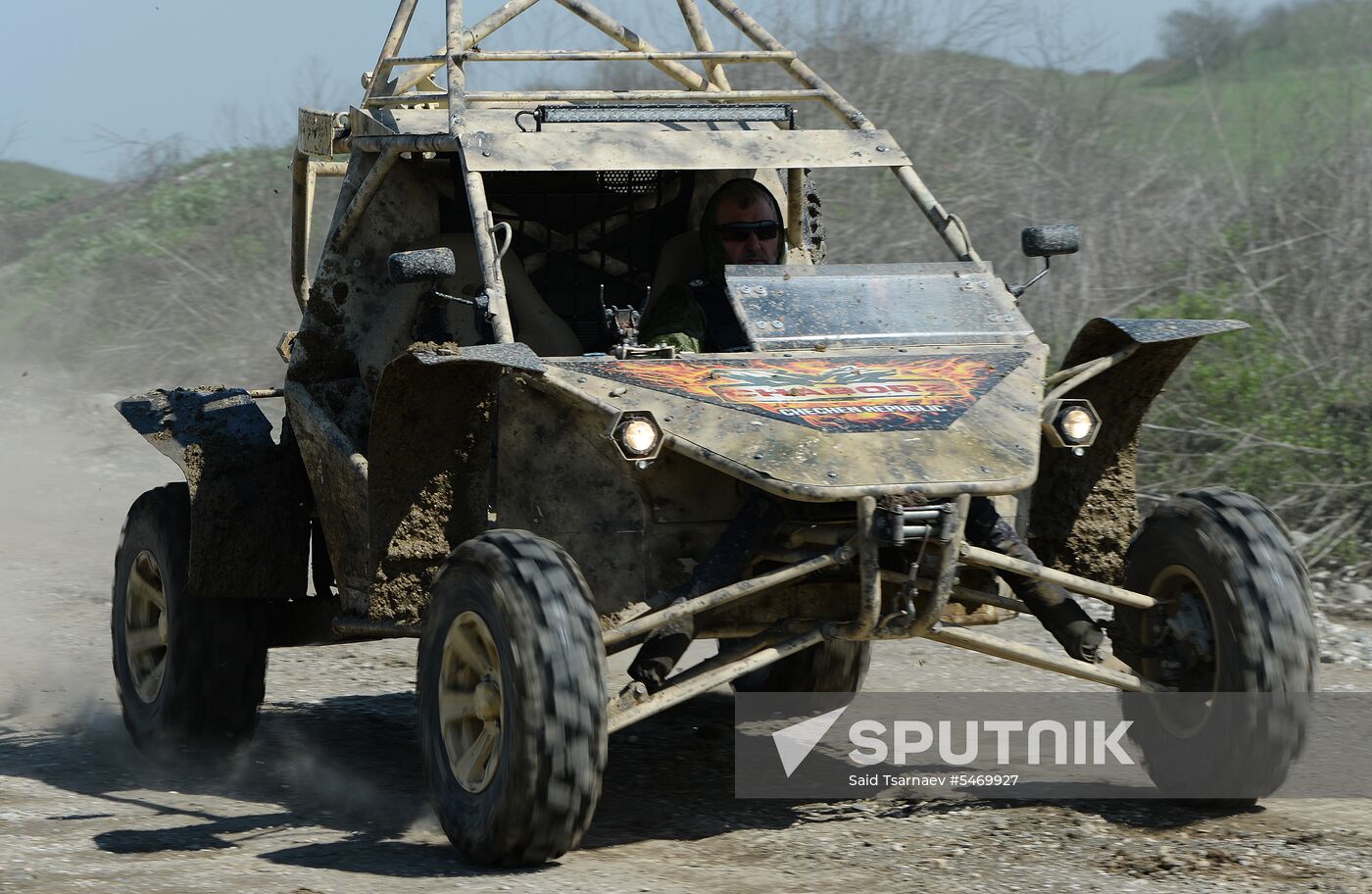 Tests of combat buggies in Gudermes