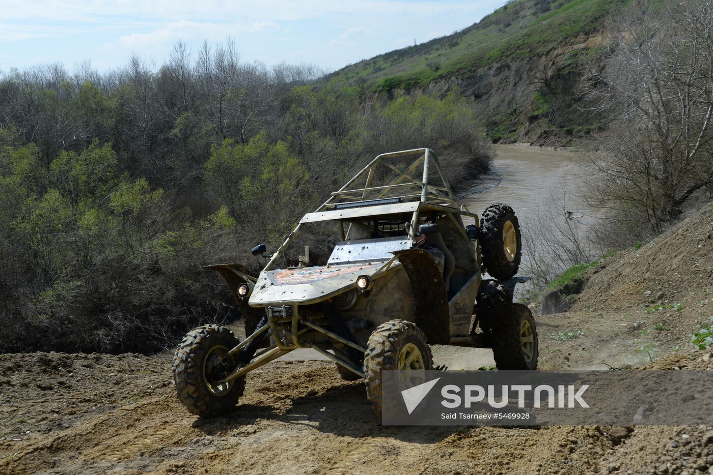Tests of combat buggies in Gudermes