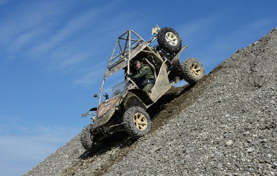 Tests of combat buggies in Gudermes