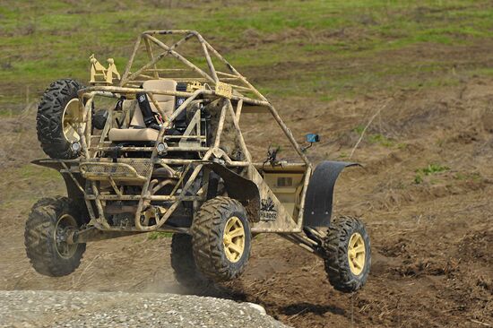Tests of combat buggies in Gudermes