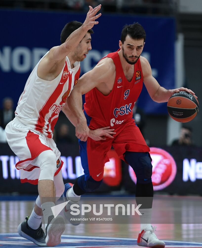 Basketball. Euroleague. CSKA vs Crvena Zvezda