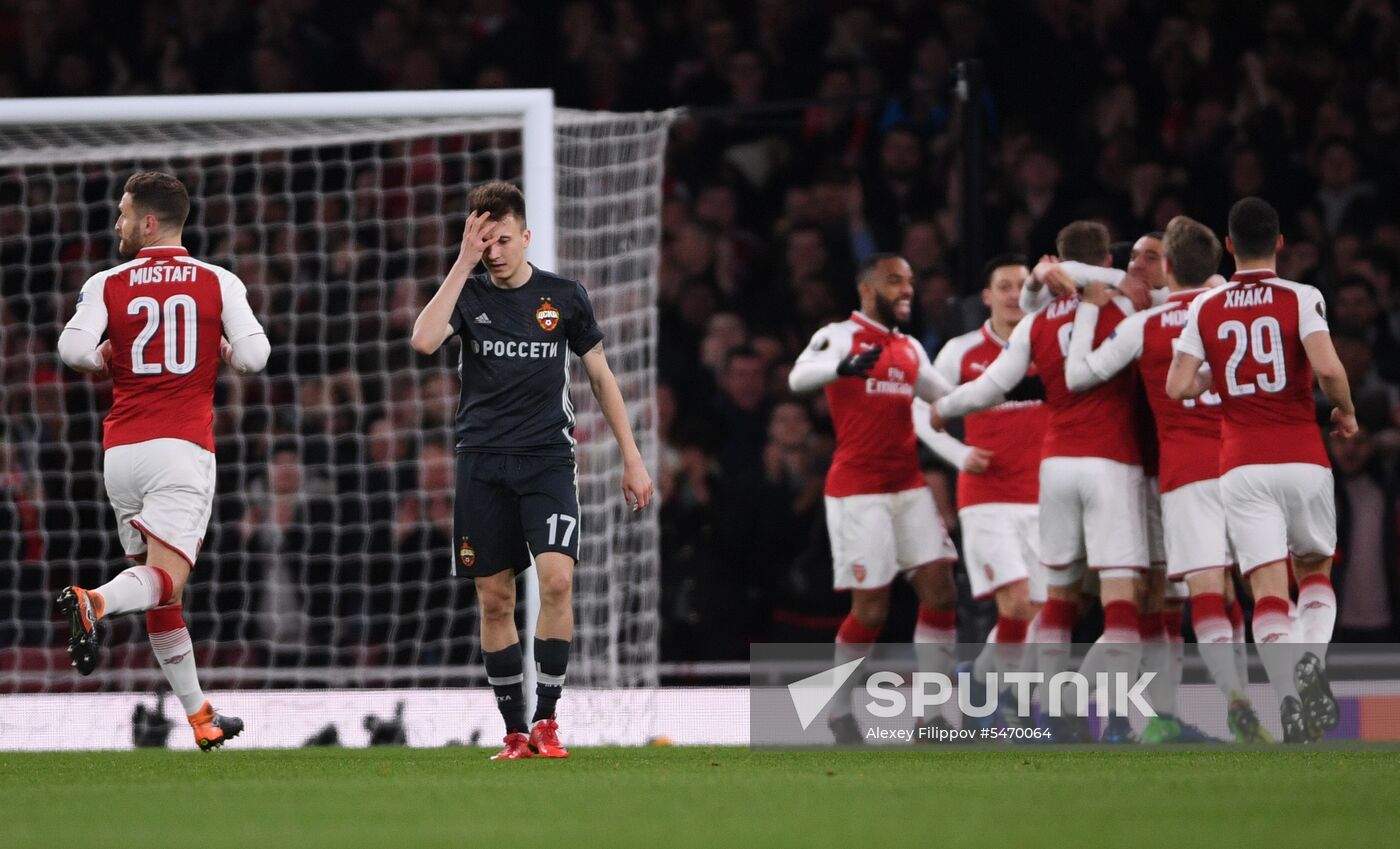 Football. UEFA Europa League. Arsenal vs CSKA