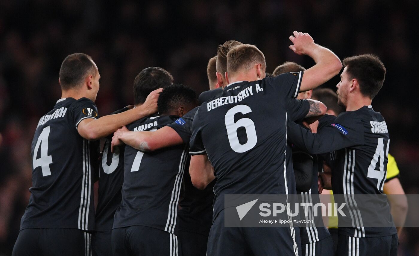 Football. UEFA Europa League. Arsenal vs CSKA