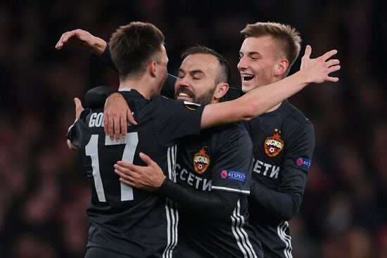 Football. UEFA Europa League. Arsenal vs CSKA