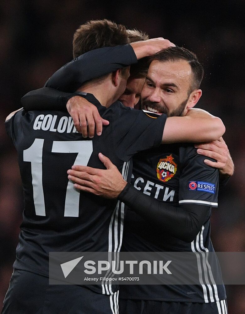 Football. UEFA Europa League. Arsenal vs CSKA