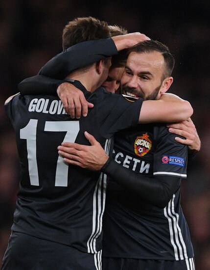 Football. UEFA Europa League. Arsenal vs CSKA