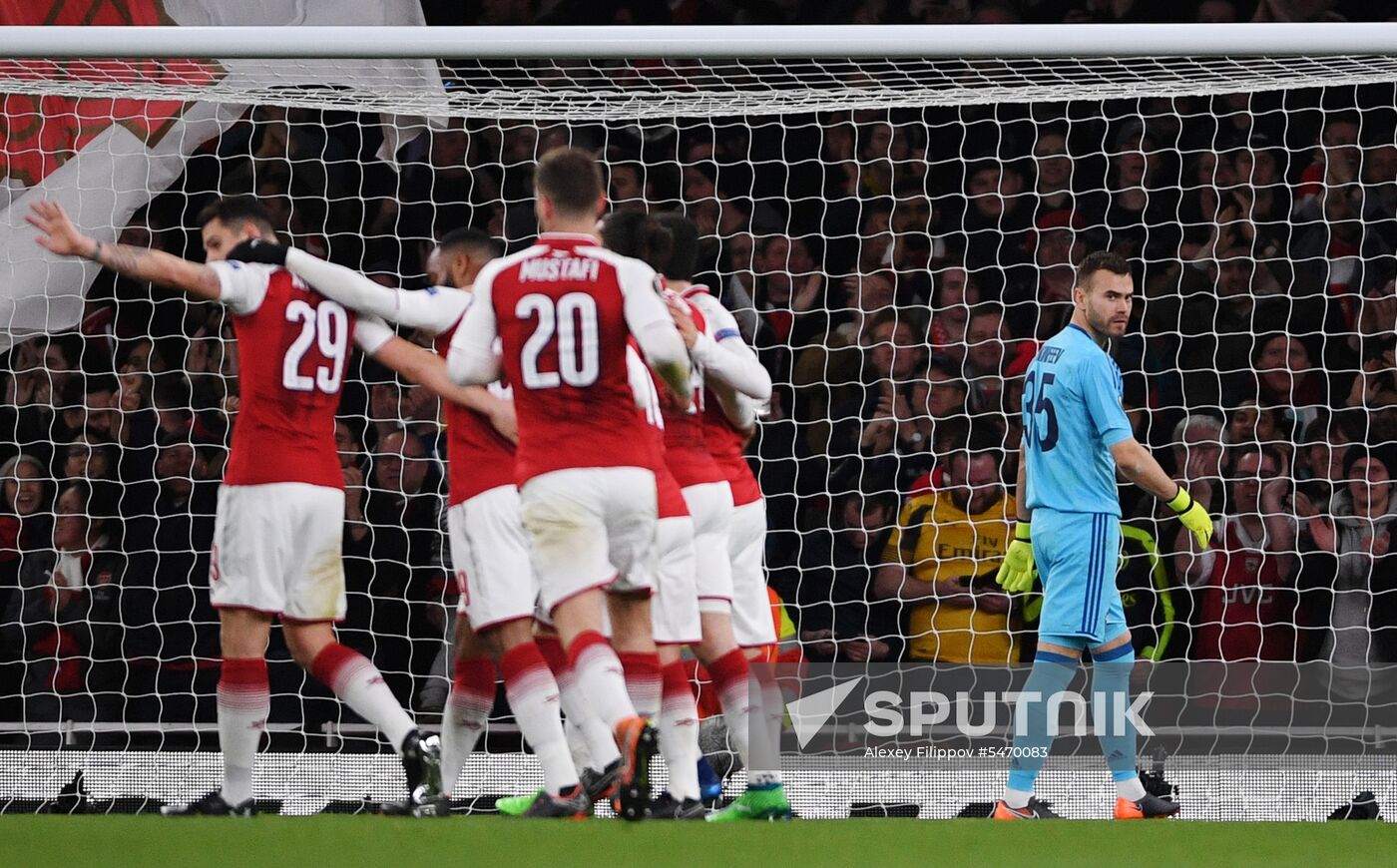 Football. UEFA Europa League. Arsenal vs CSKA