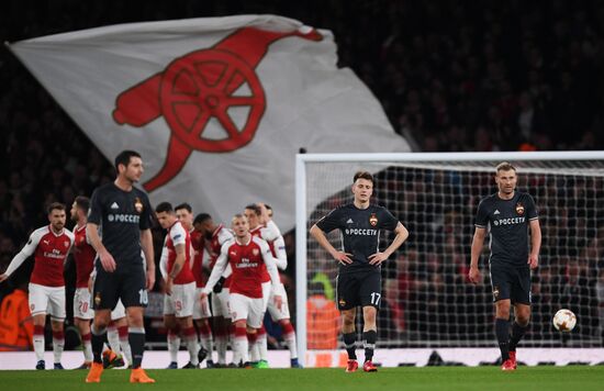 Football. UEFA Europa League. Arsenal vs CSKA