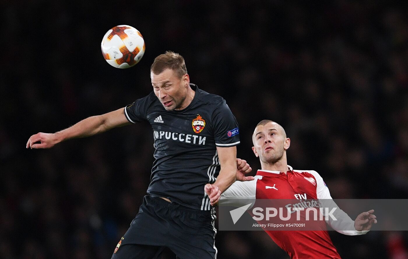 Football. UEFA Europa League. Arsenal vs CSKA