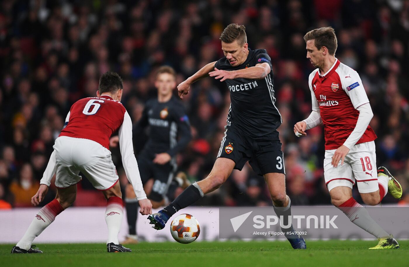 Football. UEFA Europa League. Arsenal vs CSKA