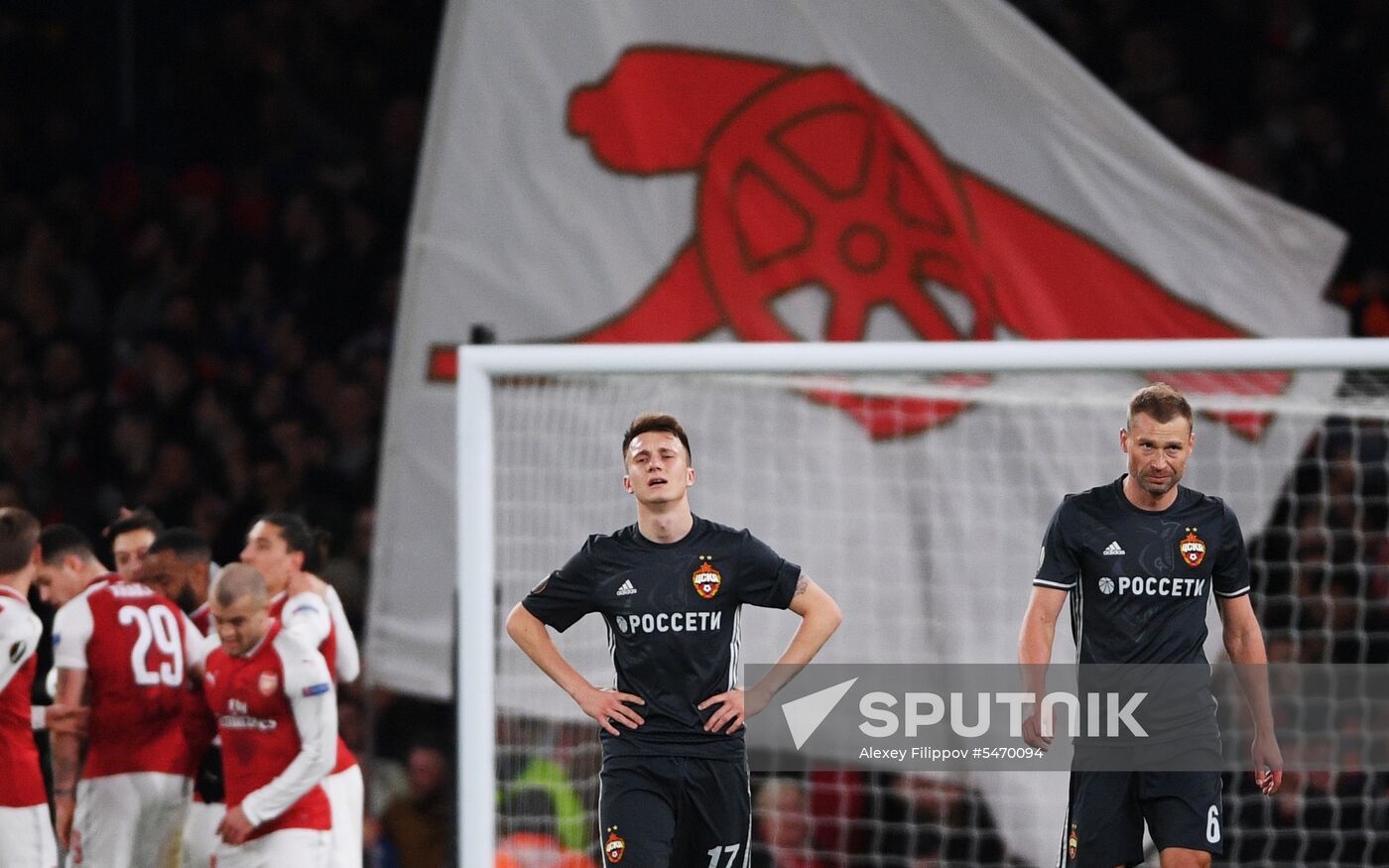 Football. UEFA Europa League. Arsenal vs CSKA