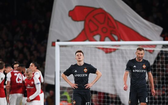 Football. UEFA Europa League. Arsenal vs CSKA