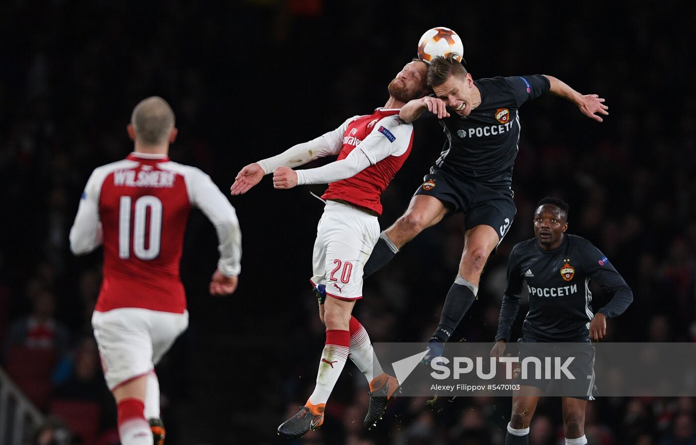 Football. UEFA Europa League. Arsenal vs CSKA