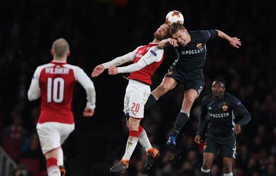 Football. UEFA Europa League. Arsenal vs CSKA
