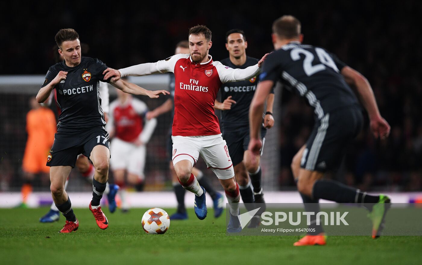 Football. UEFA Europa League. Arsenal vs CSKA